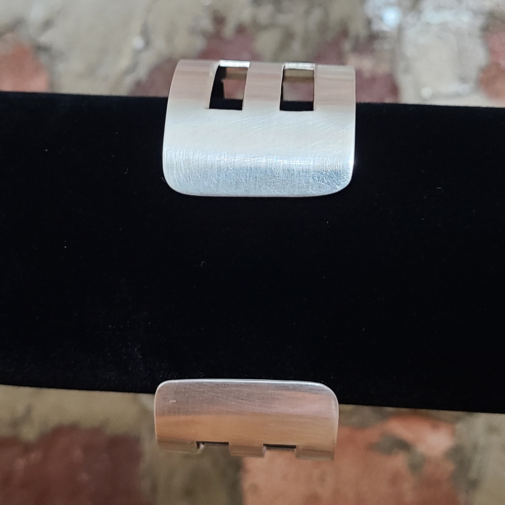 Sterling Silver Open Structure Cuff/Bracelet - image 4